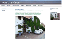 Tablet Screenshot of hotel-stoeber.de